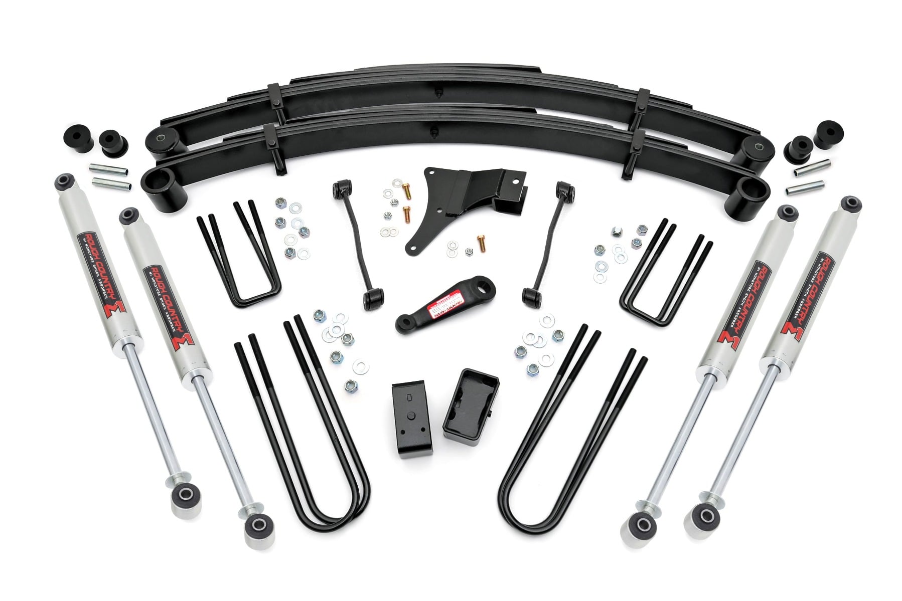 Rough Country 4 Inch Lift Kit Rear Blocks M1 Ford F-250/F-350 Super Duty 4WD (1999)