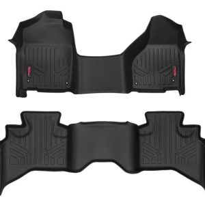 Rough Country Floor Mats One Piece FR & RR Quad Cab Ram 1500 2WD/4WD (2012-2018 & Classic)