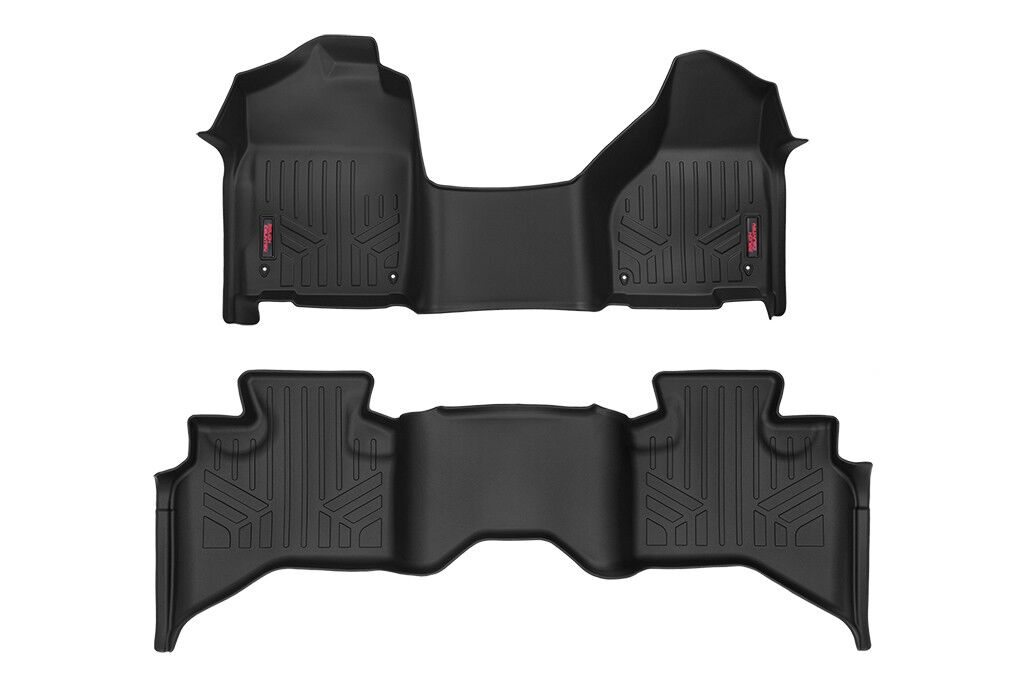 Rough Country Floor Mats One Piece FR & RR Quad Cab Ram 1500 2WD/4WD (2012-2018 & Classic)