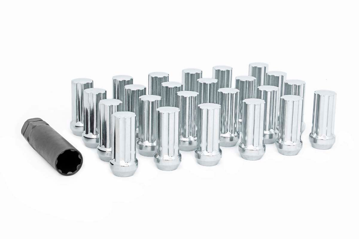Rough Country Lug Nut Set 9/16x18 32 Qty Chrome