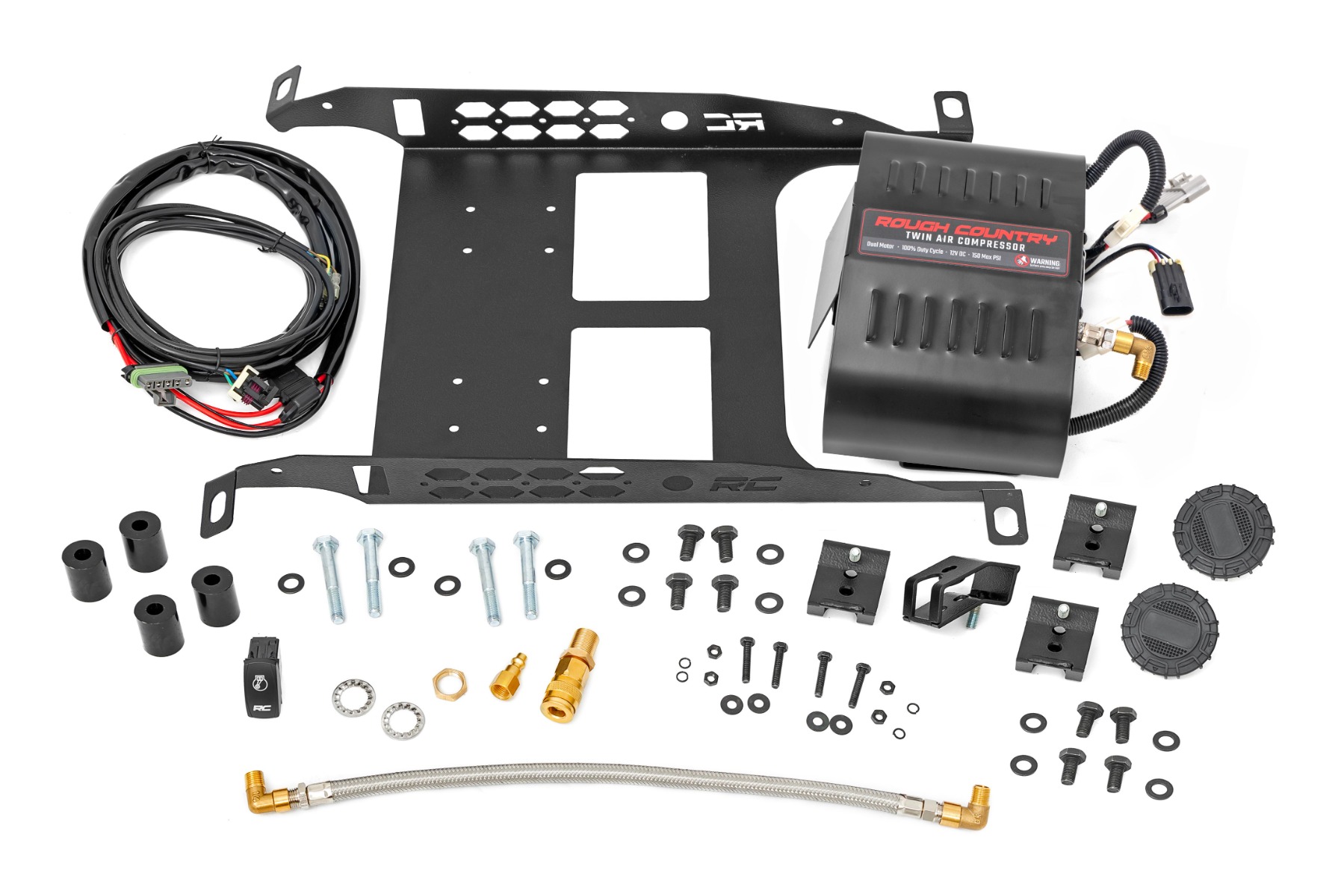 Rough Country Under Seat Compressor Kit Toyota Tacoma 2WD/4WD (2005-2023)