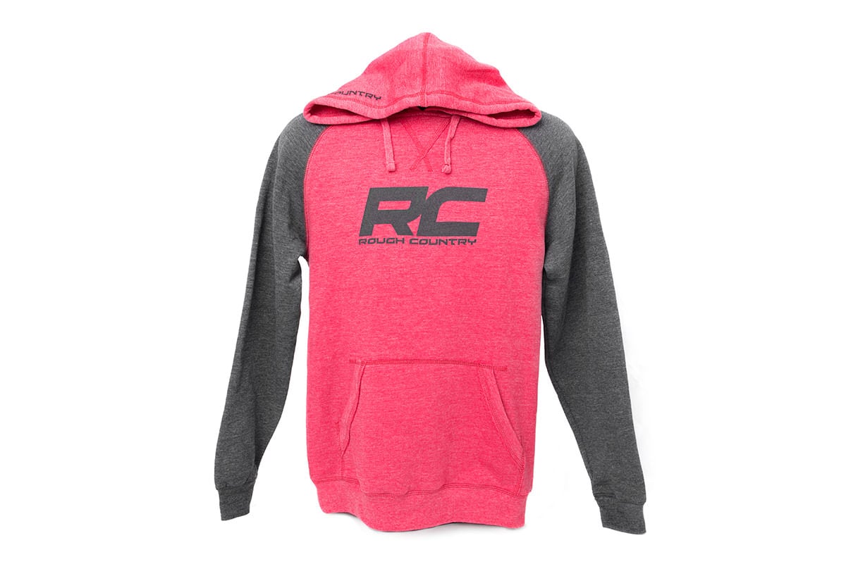 Rough Country Hoodie Heater Red/Gray 3XL