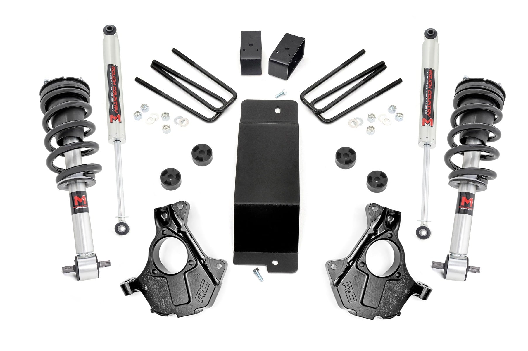 Rough Country 3.5 Inch Lift Kit Cast Steel LCA FR M1 Chevy/GMC 1500 (14-18 & Classic)