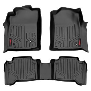 Rough Country Floor Mats Front and Rear Double Cab Toyota Tacoma 2WD/4WD (2005-2011)