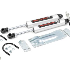 Rough Country V2 Steering Stabilizer Dual Chevy/GMC C10/K10 Truck & SUV/K5 Blazer (69-91)
