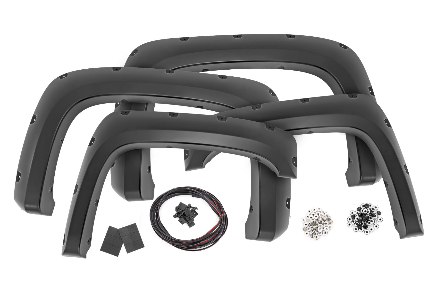 Rough Country Pocket Fender Flares 6’7″ & 8′ Bed 16 Graystone Chevy Silverado 1500/2500HD/3500HD (07-14)