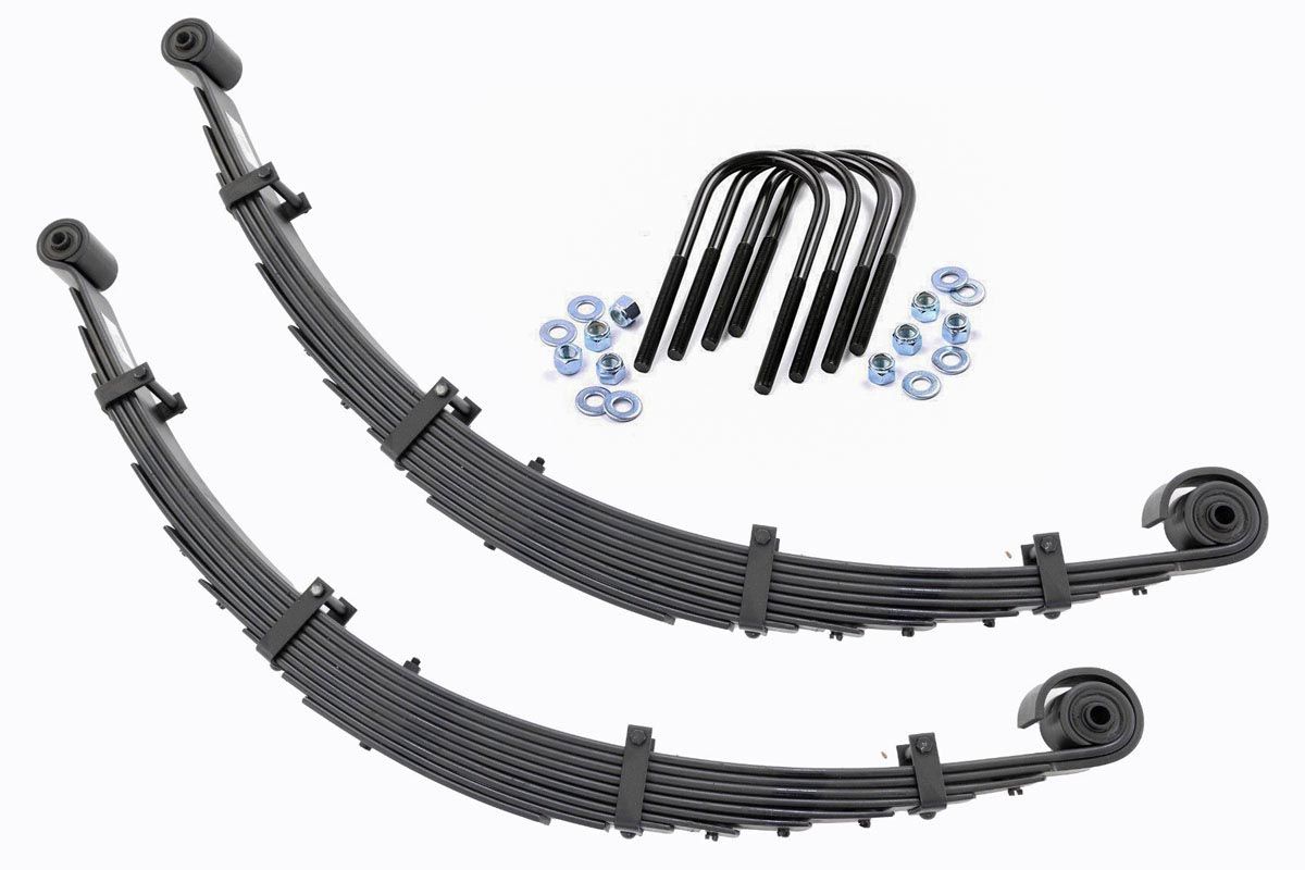 Rough Country Front Leaf Springs 8″ Lift Pair Ford F-250/F-350 Super Duty 4WD (99-04)