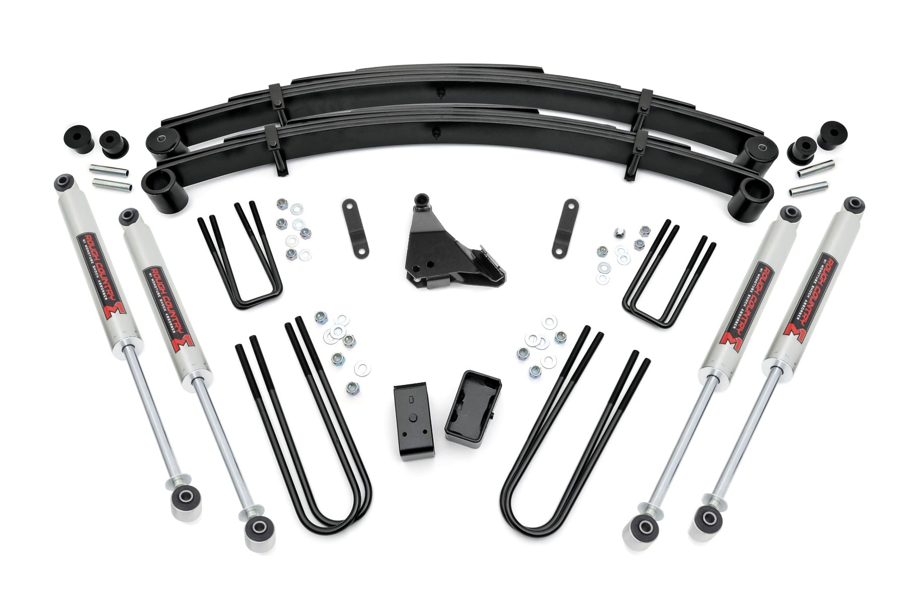 Rough Country 4 Inch Lift Kit Rear Blocks M1 Ford F-250/F-350 Super Duty 4WD (99-04)