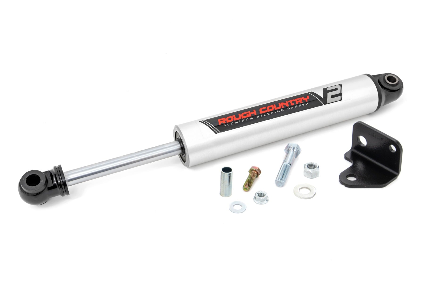 Rough Country V2 Steering Stabilizer Relocation Bracket Jeep Wrangler JK/Wrangler Unlimited (07-18)