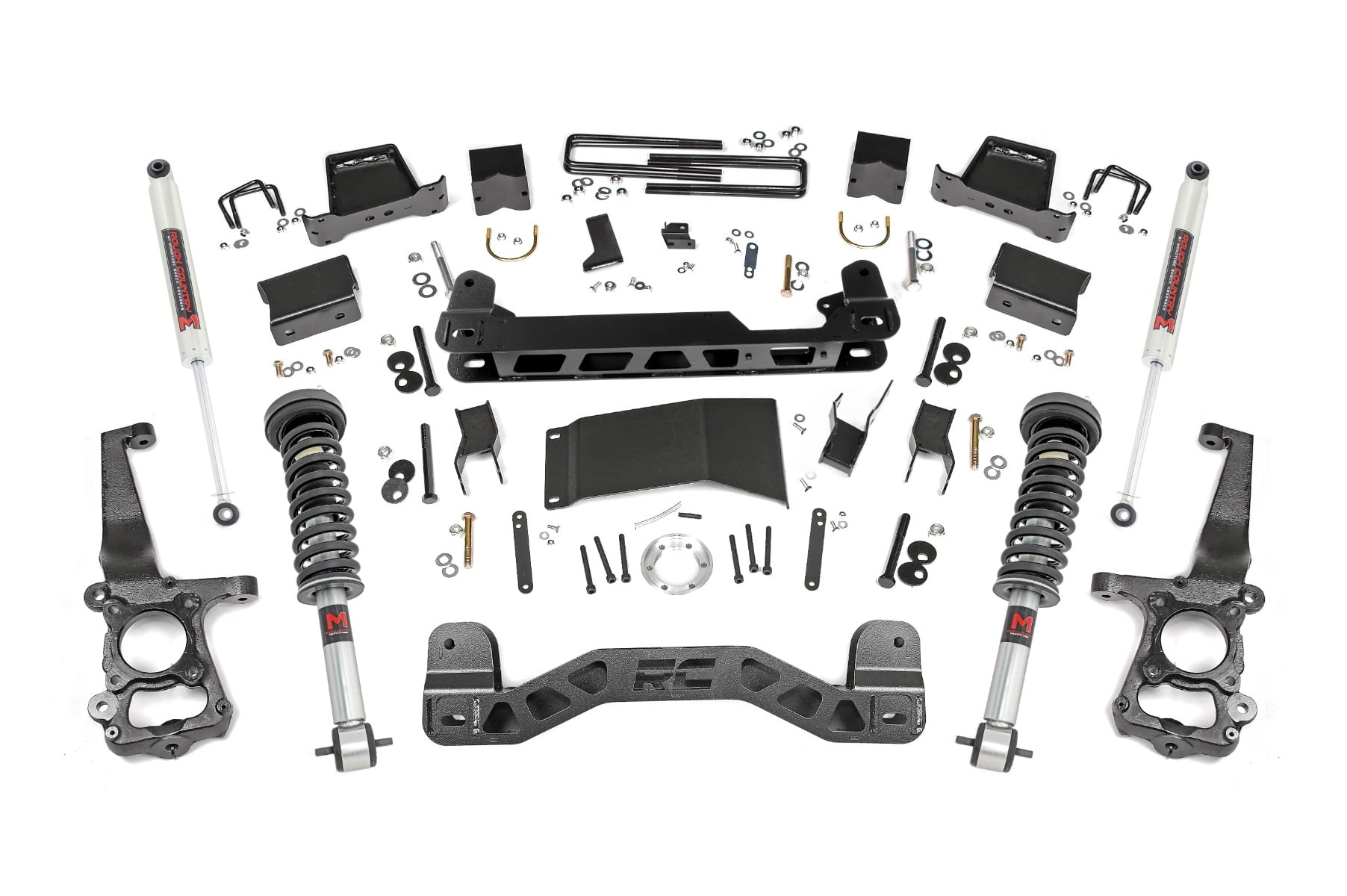 Rough Country 6 Inch Lift Kit M1 Struts/M1 Ford F-150 4WD (2015-2020)