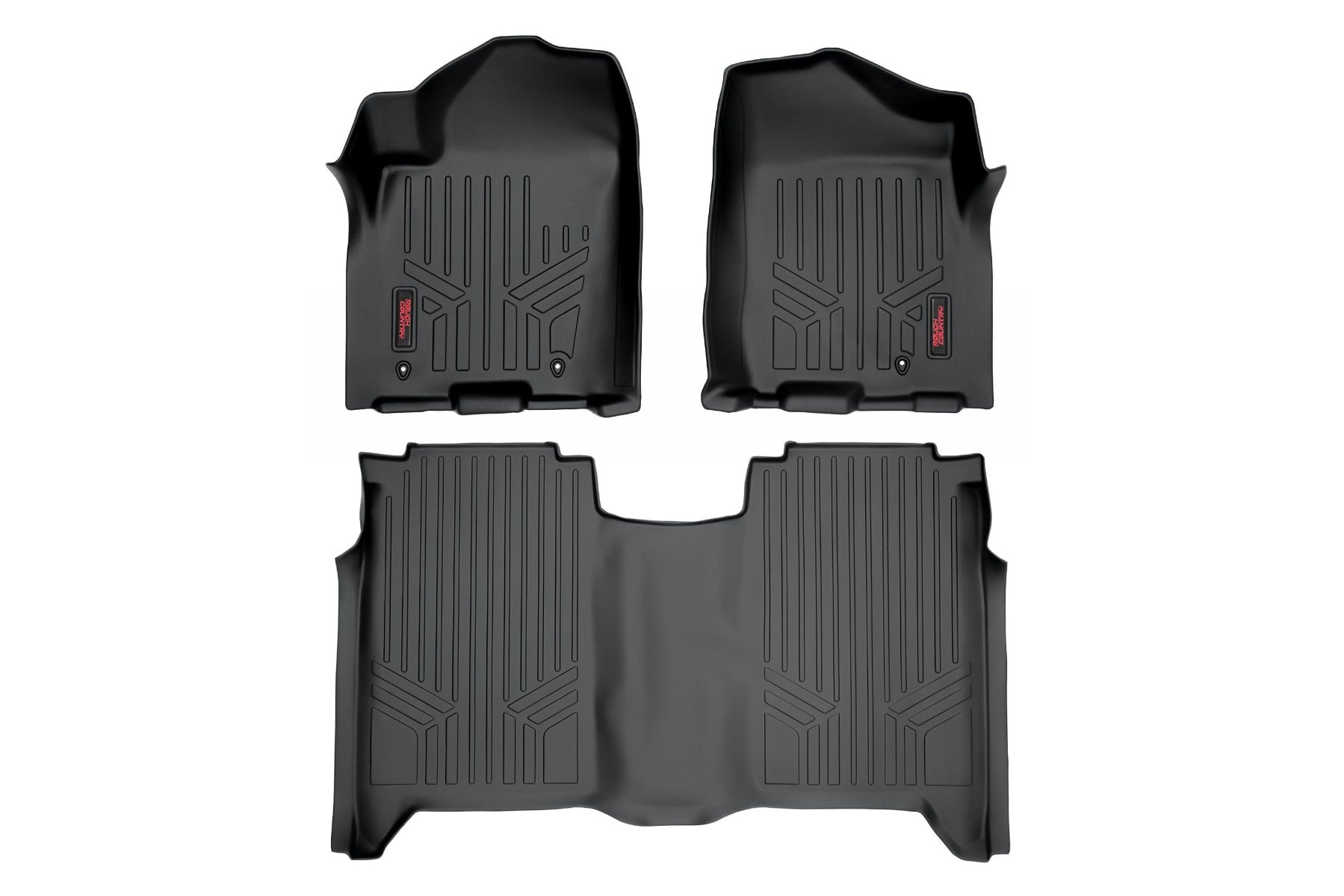 Rough Country Floor Mats FR & RR Crew Cab Nissan Titan 2WD/4WD (2004-2015)