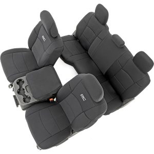 Rough Country Seat Covers FR & RR 60/40 Rear Seat Ram 2500 2WD/4WD (2019-2026)