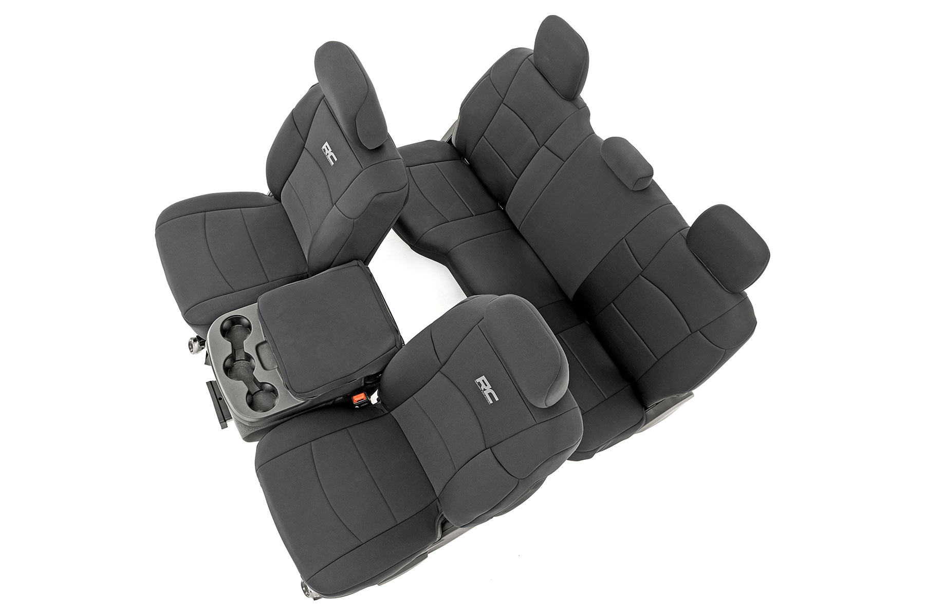 Rough Country Seat Covers FR & RR 60/40 Rear Seat Ram 2500 2WD/4WD (2019-2026)
