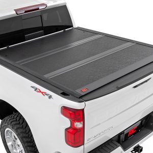 Rough Country Hard Low Profile Bed Cover 5’9″ Bed Rail Caps Chevy/GMC 1500/2500HD/3500HD (14-19 & Classic)
