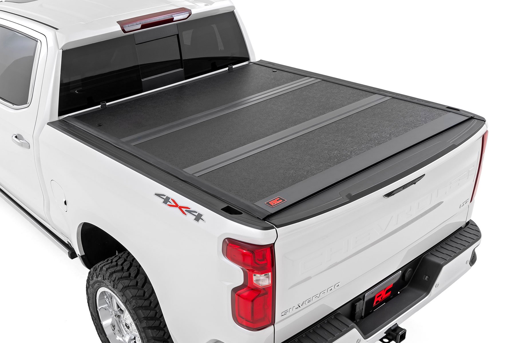 Rough Country Hard Low Profile Bed Cover 5’9″ Bed Rail Caps Chevy/GMC 1500/2500HD/3500HD (14-19 & Classic)