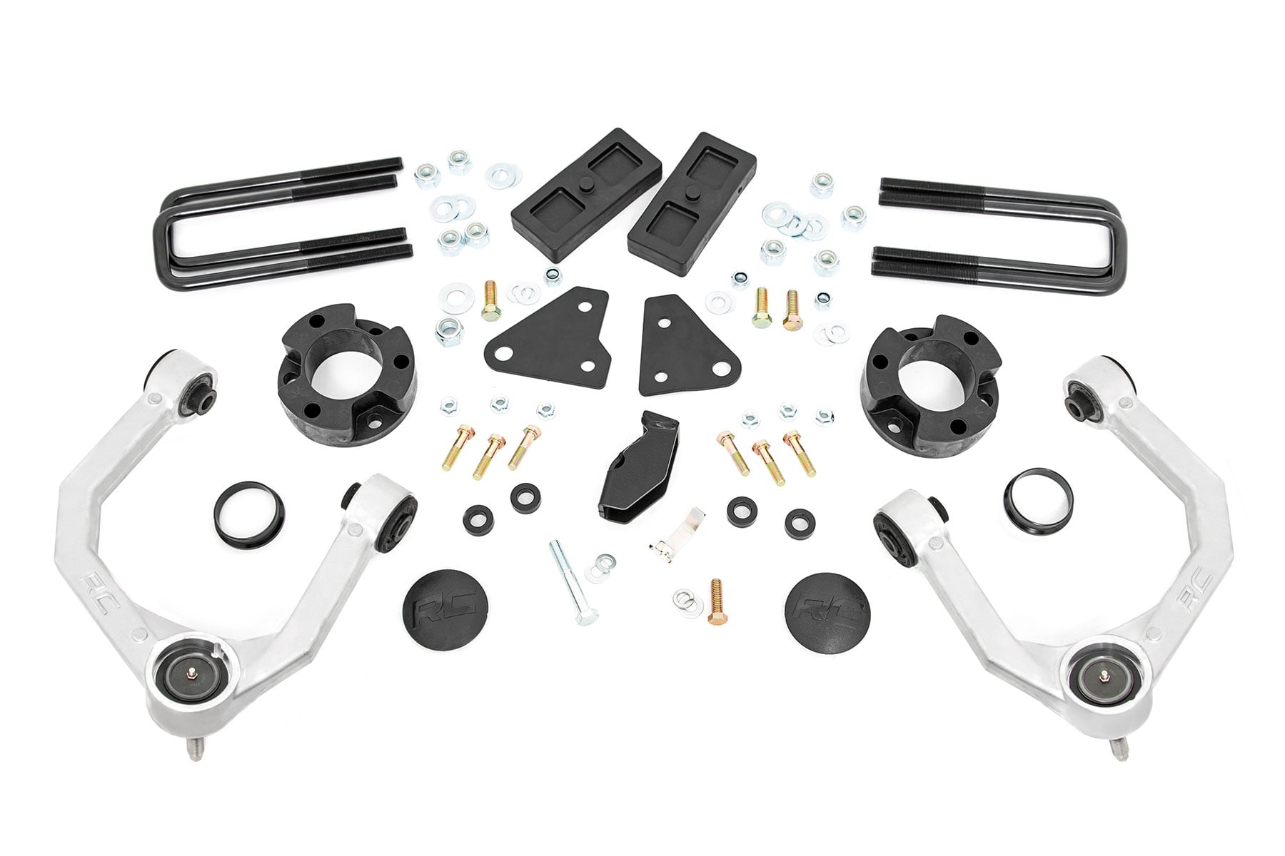Rough Country 3.5 Inch Lift Kit Forged Alum UCA Cast Steel Knucles Ford Ranger (19-23)