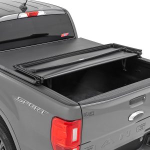 Rough Country Soft Tri-Fold Bed Cover 5′ Bed Ford Ranger 2WD/4WD (2019-2023)