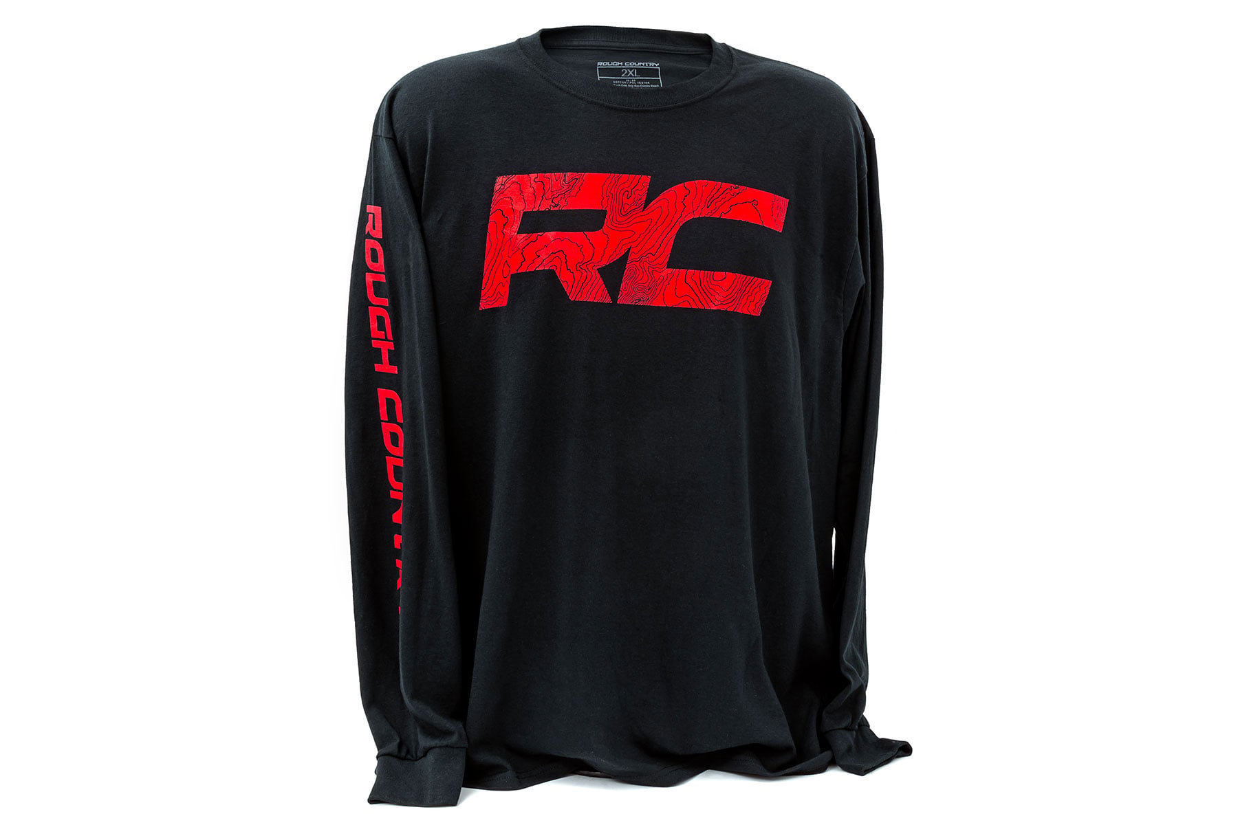Rough Country Long Sleeve RC Tread Sleeve Black 2 XL