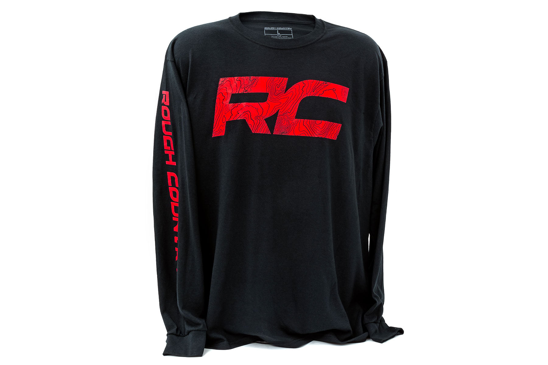 Rough Country Long Sleeve RC Tread Sleeve Black LG