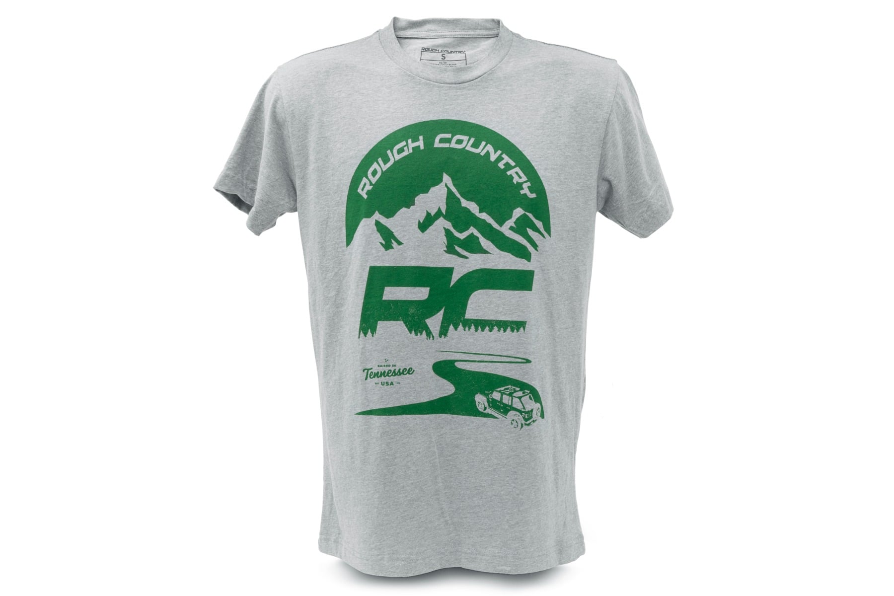 Rough Country T-Shirt RC Mountains HEATHER GRAY SM