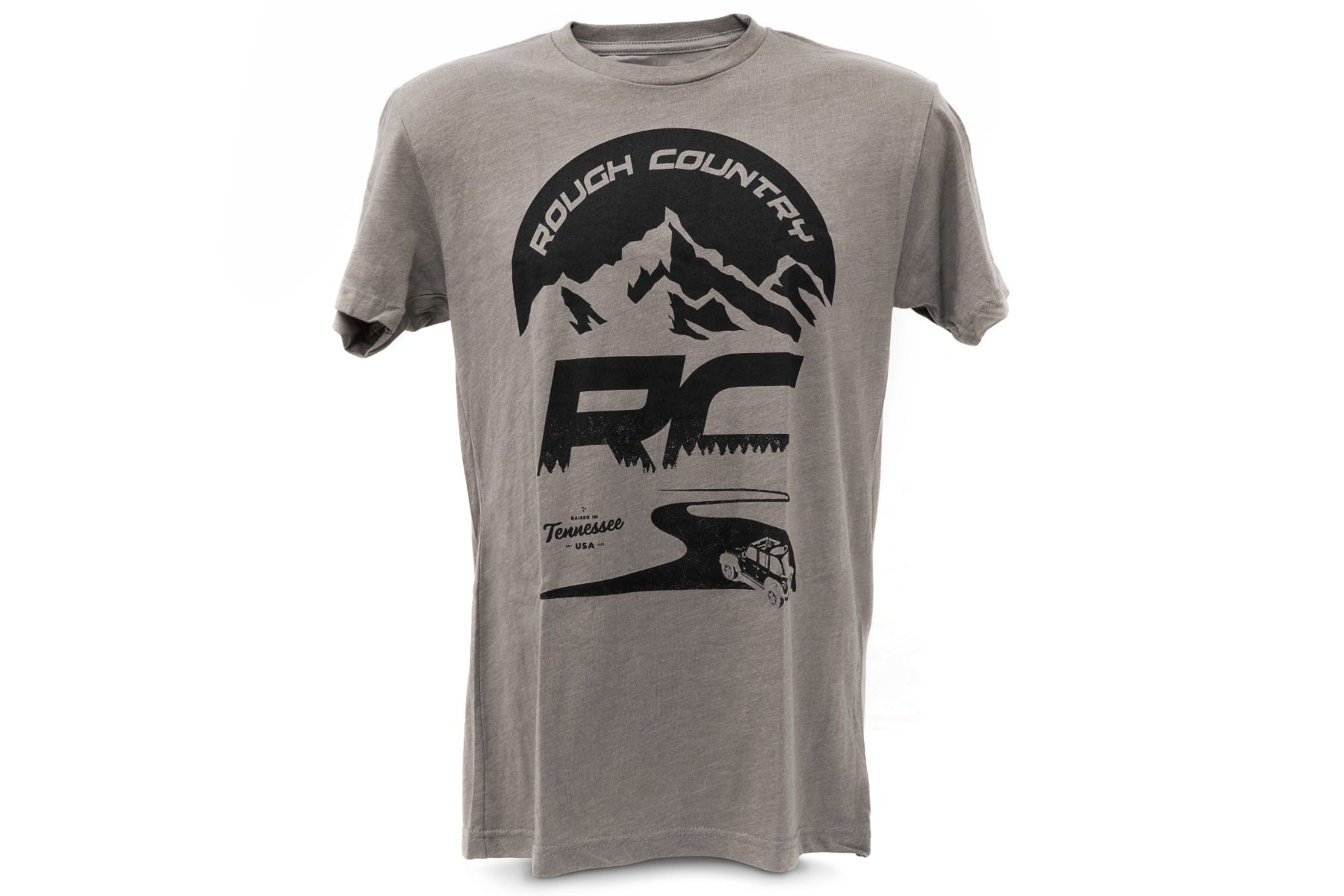 Rough Country T-Shirt RC Mountains Warm Gray SM