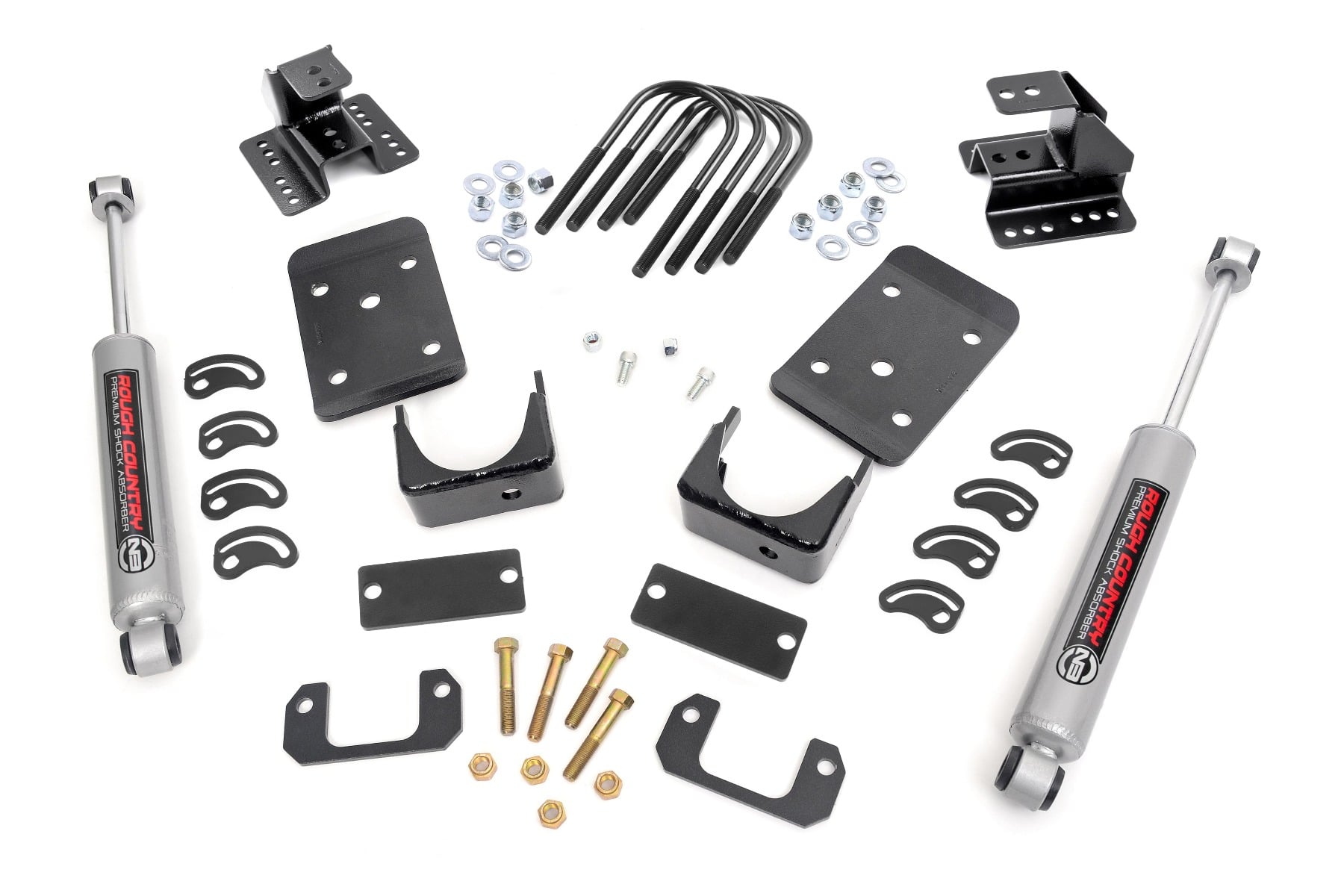 Rough Country Lowering Kit Str Drop 2″FR 4″RR Chevy/GMC 1500 (07-15)