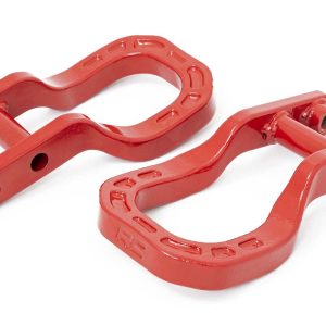 Rough Country Tow Hooks Forged Red Chevy Silverado 1500 2WD/4WD (2019-2022)