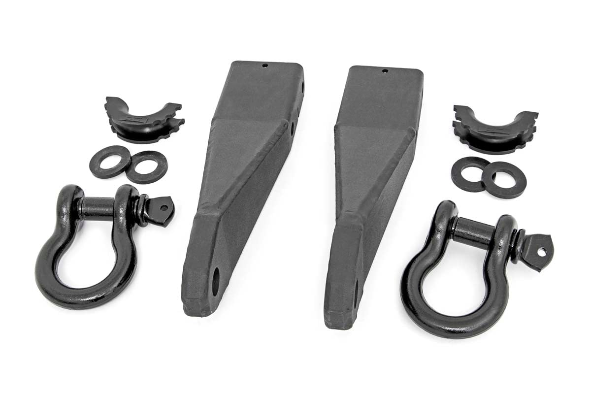 Rough Country Tow Hook Brackets D-Ring Combo GMC Sierra 2500 HD 2WD/4WD (2020-2026)