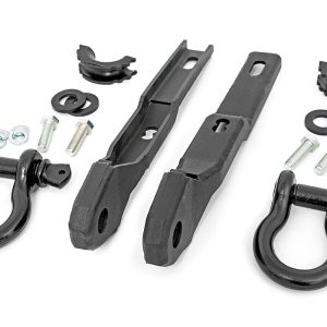 Rough Country Tow Hook Brackets D-Ring Combo Nissan Titan 2WD/4WD (2017-2024)