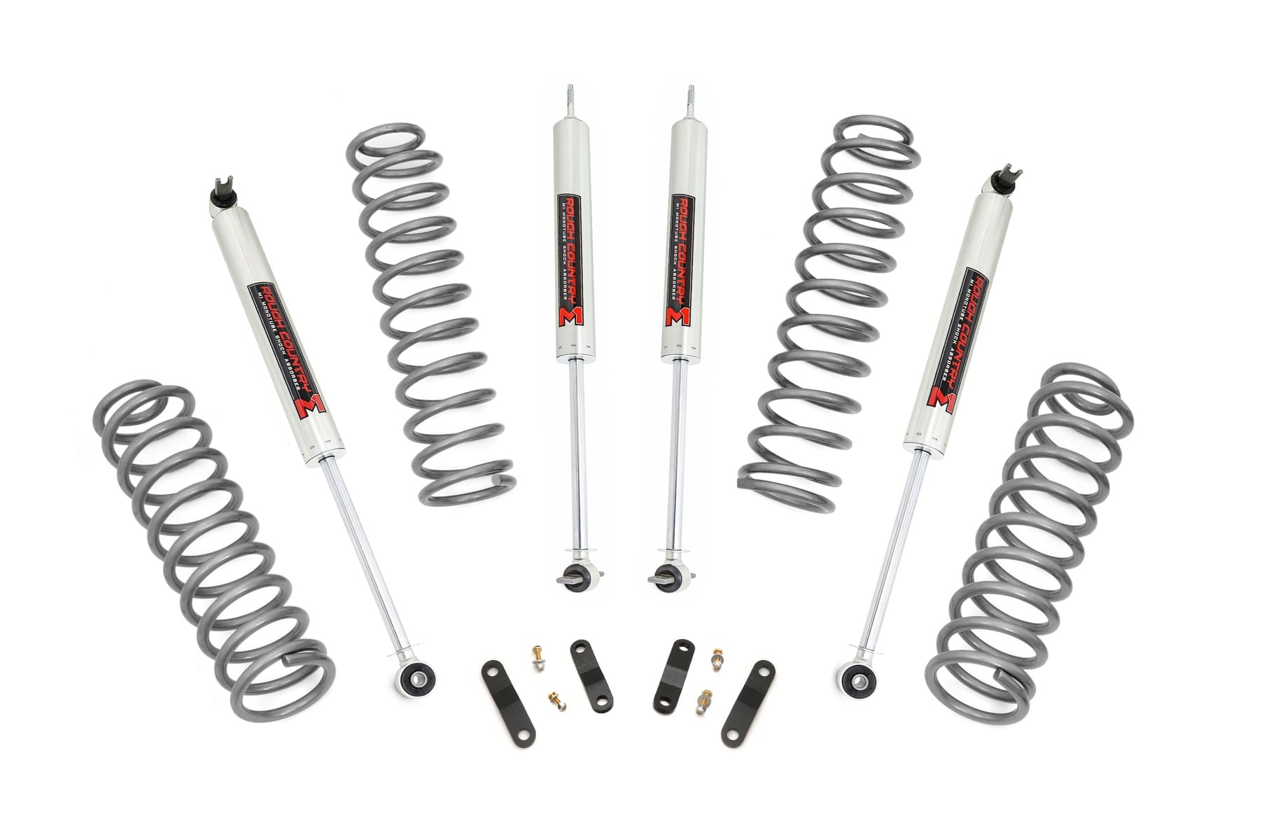 Rough Country 2.5 Inch Lift Kit Coils M1 Jeep Wrangler Unlimited 2WD/4WD (2007-2018)
