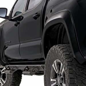 Rough Country Sport Fender Flares 218 Midnight Black Metallic Toyota Tacoma (16-23)