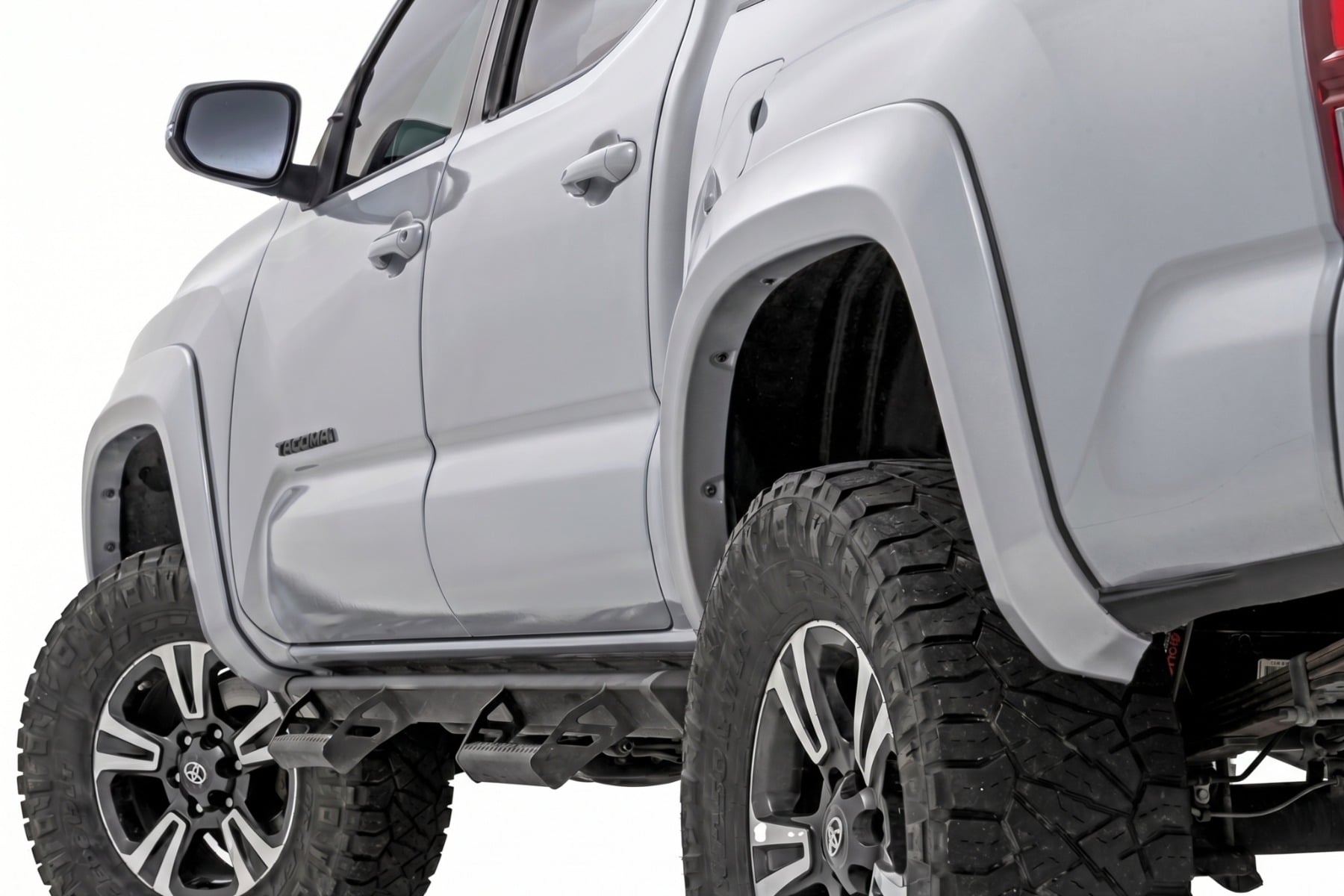 Rough Country Sport Fender Flares 1D6 Silver Sky Metallic Toyota Tacoma (16-23)