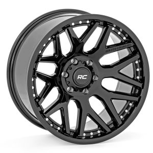 Rough Country 95 Series Wheel One-Piece Gloss Black 20x10 6x5.5 -18mm