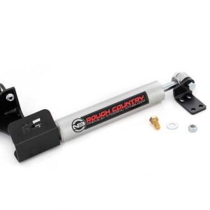 Rough Country N3 Steering Stabilizer Axle Bracket 2-8 Inch Lift Jeep Wrangler JK (07-18)