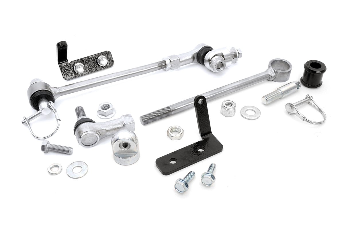 Rough Country Quick Disco Sway Links 3.5-6.5 Inch Lift Jeep Cherokee XJ (84-01)/Comanche MJ (86-92)