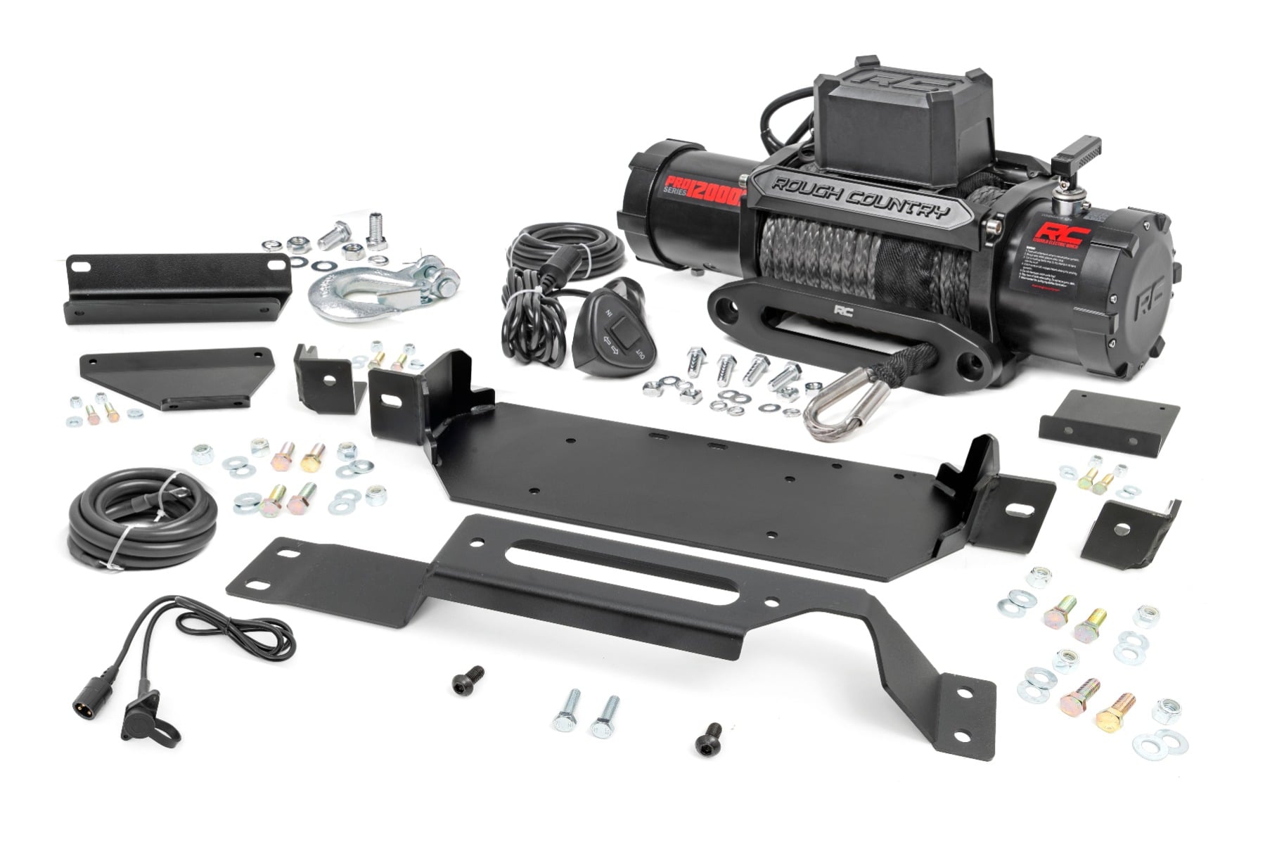 Rough Country Hidden Winch Mount PRO12000S Ford F-250/F-350 Super Duty 2WD/4WD (20-22)