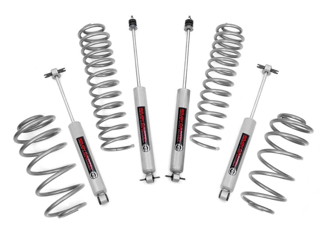 Rough Country 2.5 Inch Lift Kit 4 Cyl N3 Jeep Wrangler TJ (97-06)/Wrangler Unlimited (04-06)