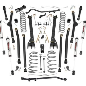 Rough Country 6 Inch Lift Kit Long Arm V2 Jeep Wrangler TJ 4WD (1997-2006)