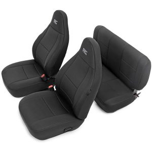Rough Country Seat Covers Front and Rear Jeep Wrangler TJ 4WD (1997-2002)