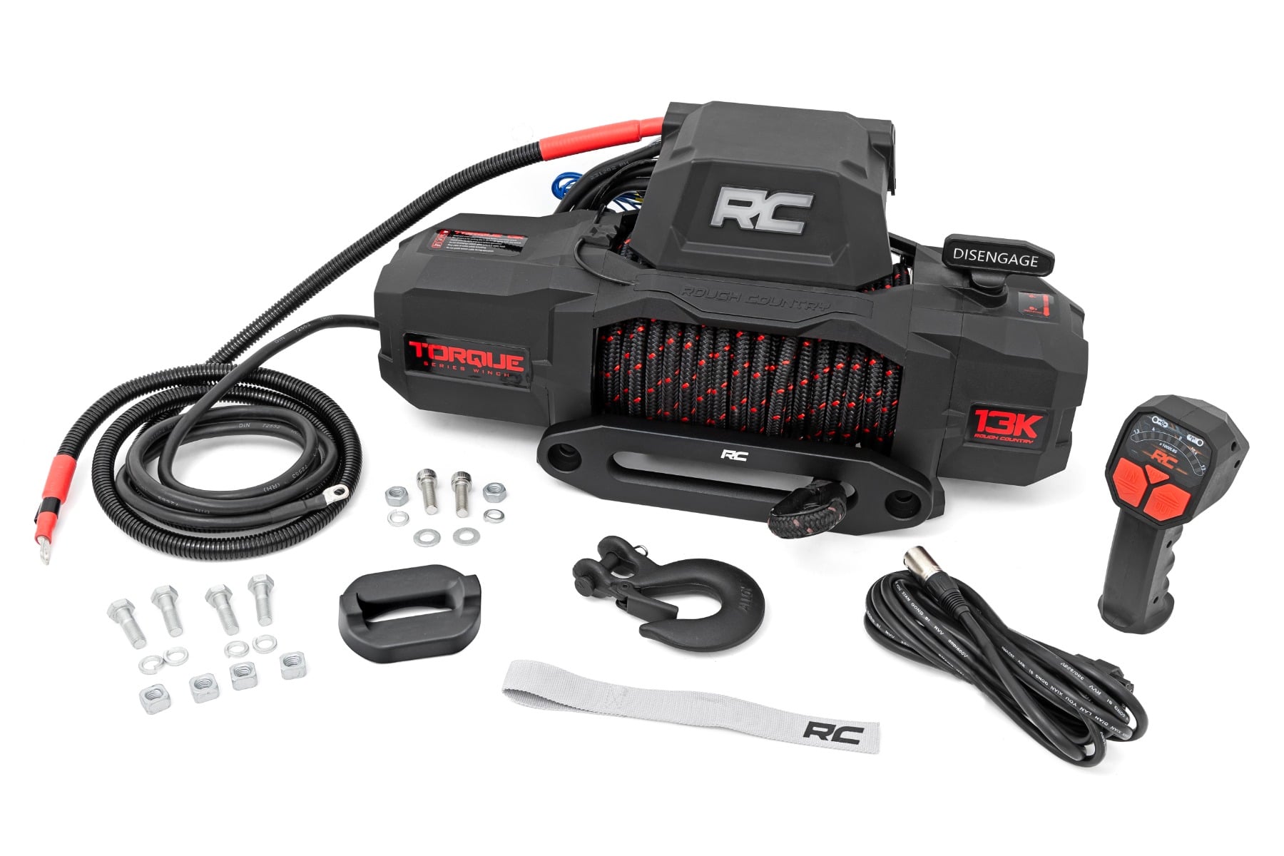 Rough Country 13000-Lb Pro Series Winch Synthetic Rope