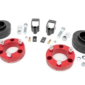Rough Country 3 Inch Lift Kit X-REAS RR Spacers Red Toyota 4Runner 4WD (2003-2009)