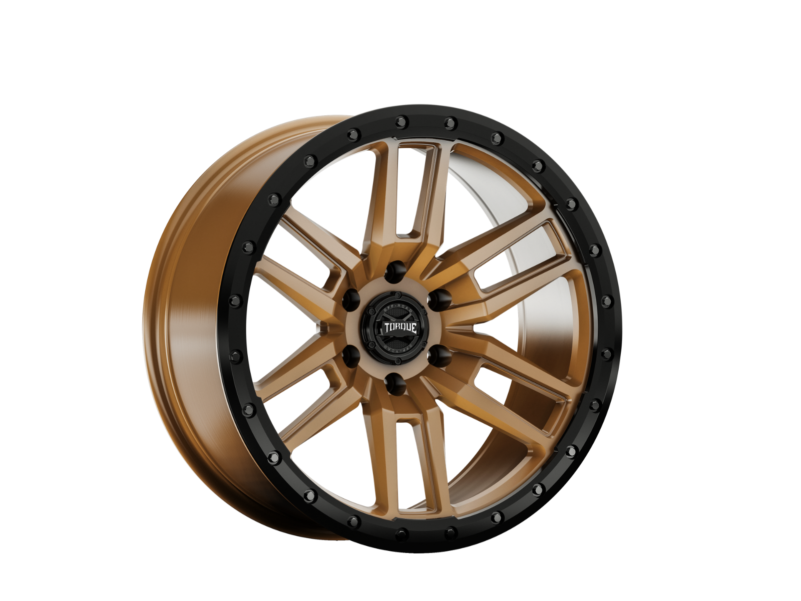 Rough Country Torque Pritchett Bronze w/Black Lip 17x9 6x5.5 0mm