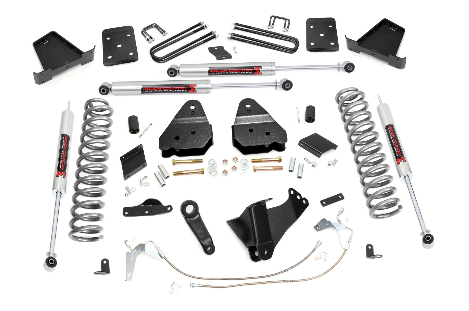 Rough Country 6 Inch Lift Kit Gas No OVLD M1 Ford F-250 Super Duty 4WD (2011-2014)