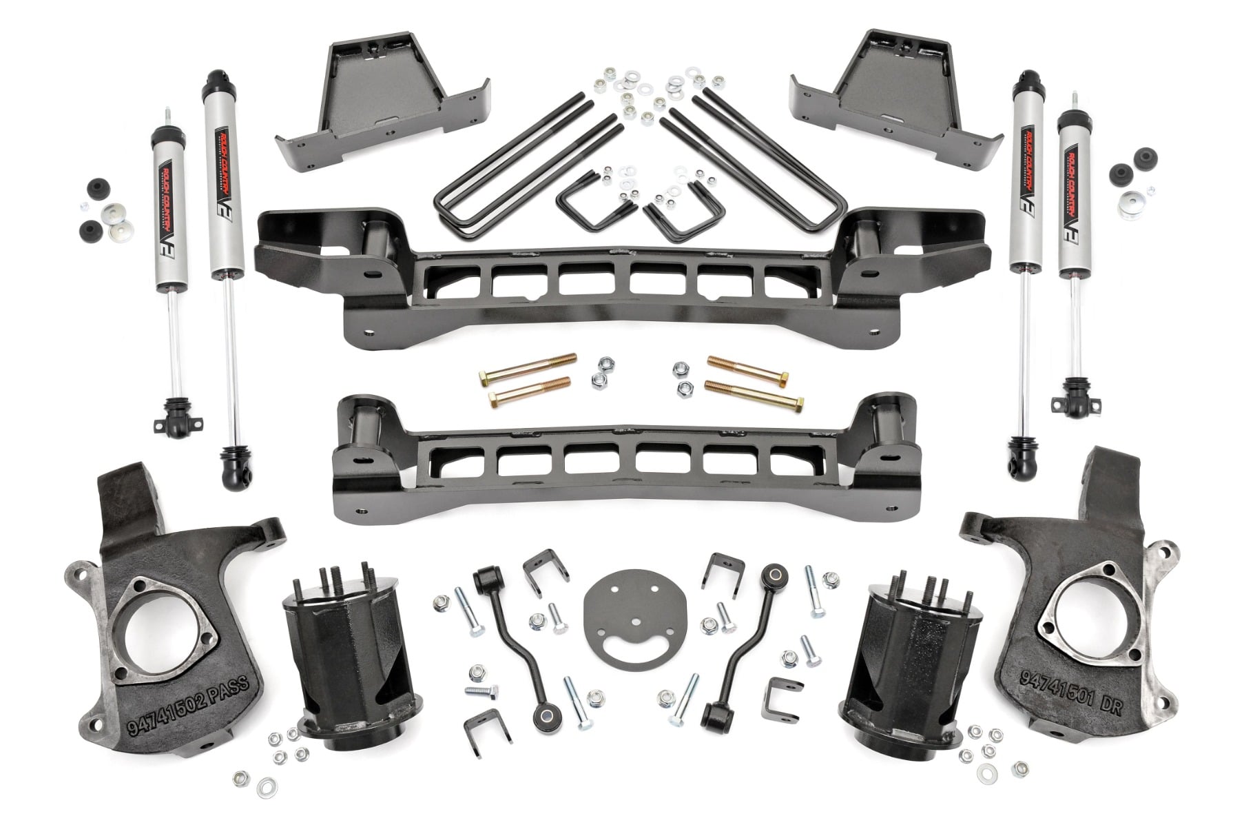 Rough Country 6 Inch Lift Kit V2 Shocks Chevy/GMC 1500 2WD (99-06 & Classic)