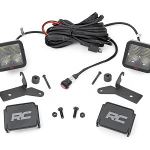 Rough Country LED Light Kit Hinge Mount 2″ Spectrum Pair Jeep Gladiator JT/Wrangler JL (18-26)