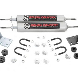Rough Country N3 Steering Stabilizer Dual Ford Bronco/F-100/F-150 4WD (1977-1979)