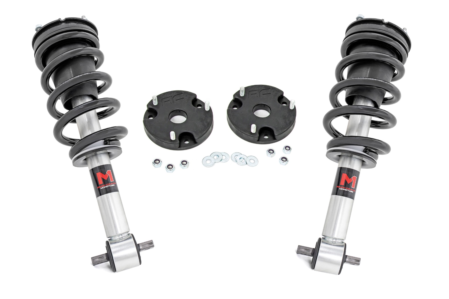 Rough Country 2 Inch Lift Kit M1 Struts Chevy/GMC SUV 1500 4WD (2021-2026)