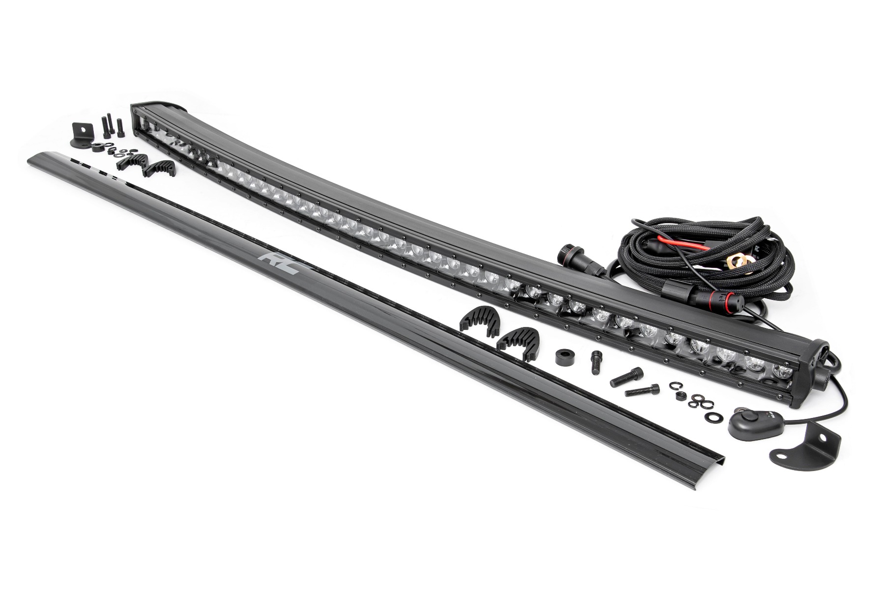 Rough Country 40 Inch Black Series LED Light Bar Curved Single Row