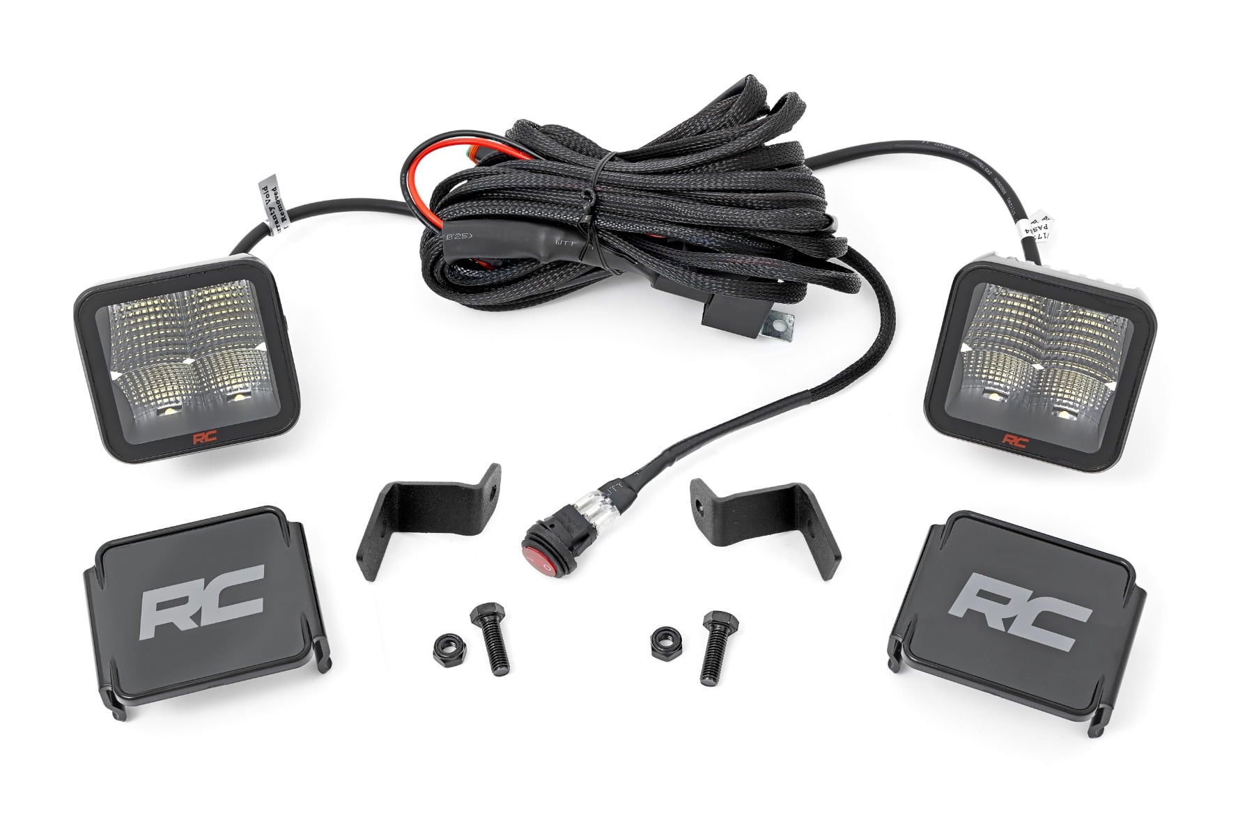 Rough Country LED Light Kit Ditch Mount 2″ Spectrum Pair Spot Ford F-150 (15-26)/F-150 Lightning (22-26)