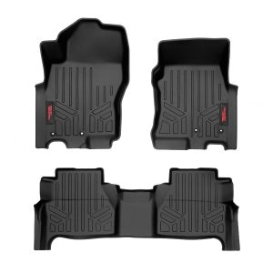 Rough Country Floor Mats FR & RR Crew Cab Nissan Frontier 2WD/4WD (2022-2026)